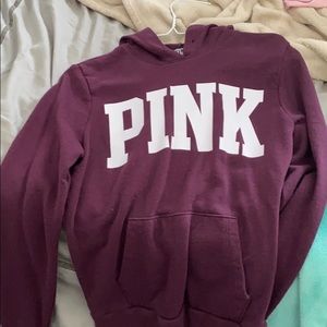 Burgundy pink hoodie